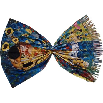 Image 1 of Двулицев дамски шал - Целувката в слънчогледи