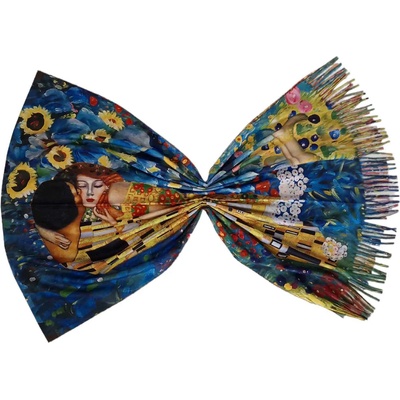 Двулицев дамски шал - Целувката в слънчогледи