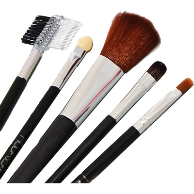 Jenifer Brush-1648 Black kozmetických štetcov 5 ks
