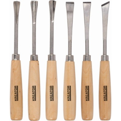 KREATOR Mini řezbářské nožíky/dláta 6ks PROFI KRT452003 – Zbozi.Blesk.cz