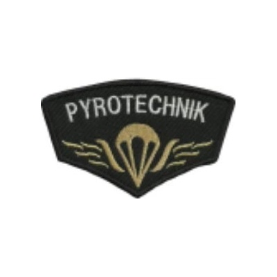 Nášivka Pyrotechnik - černá