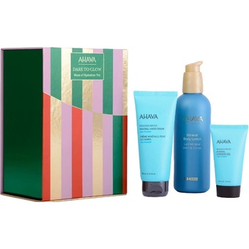 Ahava Комплект Dare to Glow - Душ гел, Лосион и Крем за ръце, 40 + 250 + 100 ml
