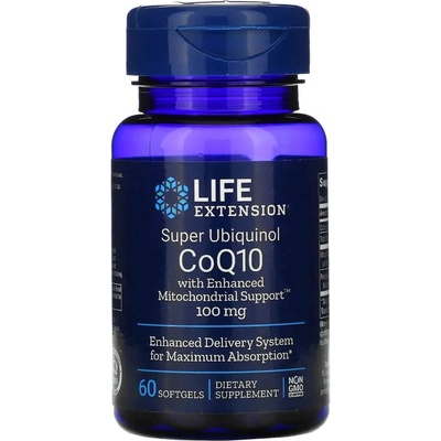 Life Extension Super Ubiquinol CoQ10 with Enhanced Mitochondrial Support 100mg 60 tabliet