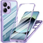 Techsuit Калъф за телефон Xiaomi Redmi Note 14 4G - Techsuit ColorVerse 360 Series + протектор за екран - лилав