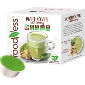 FoodNess | Мача лате с женшен - 10 капсули за Dolce Gusto