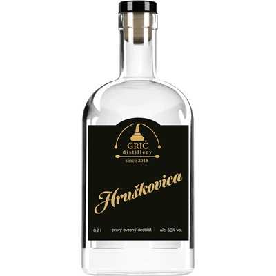 Grič Hruškovica 50% 0,2 l (čistá fľaša)