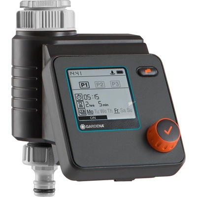 GARDENA irrigation control Select: Automatic and time-saving irrigation, flexible irrigation thanks to 3 schedules, Water Now function (1891-20)