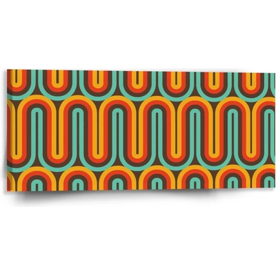 Sablio Obraz Retro vlny - 110x50 cm