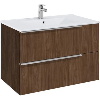 Roca Шкаф, Elegant plus alpine walnut с 2 чекмеджета и умивалник (A852019540)