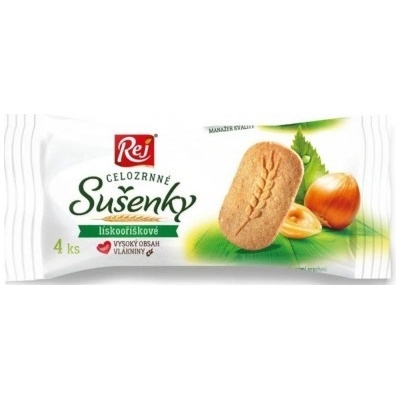 Rej Sušenky celozrnné lískooříškové 34 g