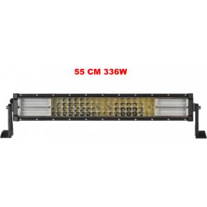 55 См 336W Мощен 7D 7Д Led Bar Лед Диоден Бар Прожектор 12V 24V 4 Редов