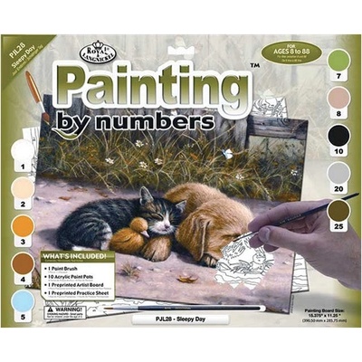 Royal Brush Malování podle čísel Pes s kočkou