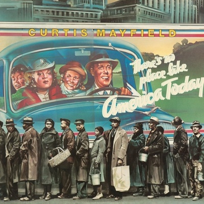 Curtis Mayfield - Theres No Place Like America Blue Vinyl LP
