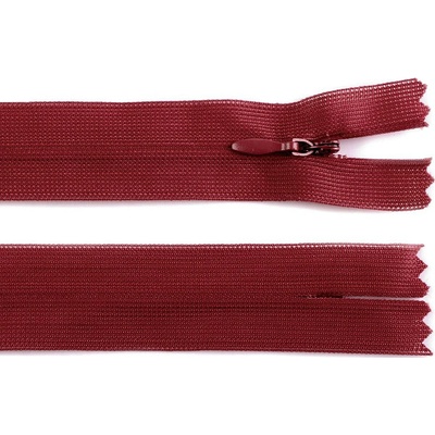 Stoklasa Spirálový zip skrytý No 3 délka 60 cm dederon Balení: 1 ks, Varianta: 178 bordó 178 bordó