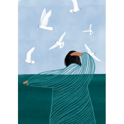 Plagát, Obraz - Seaside, Bea Muller, 30 × 40 cm