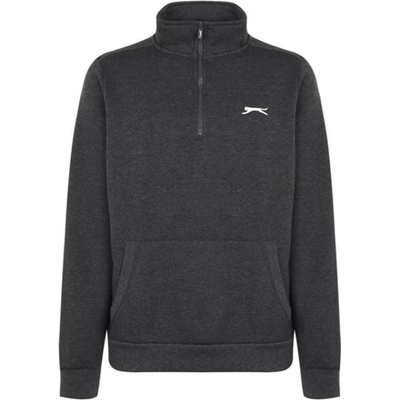 Slazenger mikina přes hlavu se zipem šedá