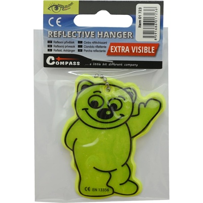 Compass Prívesok na kľúče Reflexný BEAR Žltá