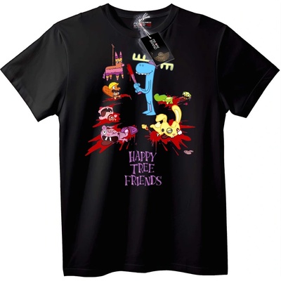 Тениска Happy Tree Friends - 3XL, Black