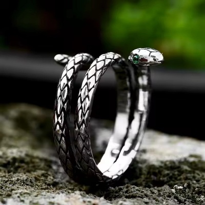 NNM пръстен Snake Green Eyes - SS8-1103R