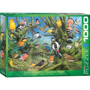 EUROGRAPHICS Пъзел Eurographics от 1000 части - Градински птици, Джон Франсис (60000967)