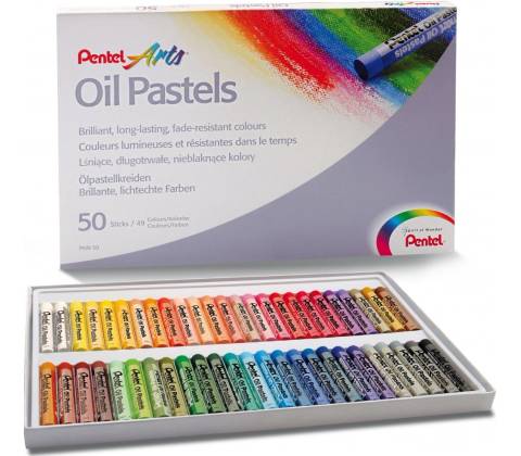 Pentel Olejové pastely 50 barev