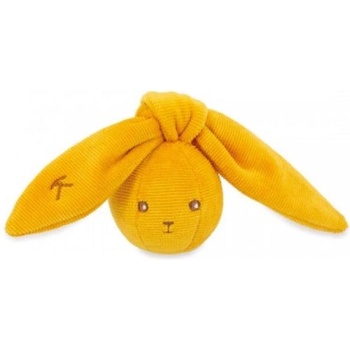 Kaloo Lapinoo Нежна дрънкалка във формата на топка с връзващи уши охра