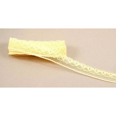 Silonové čipka - žltá - šířka 1,5 cm