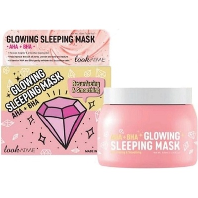 LookAtMe Изглаждаща нощна маска за лице с АНА и ВНА, 100 ml