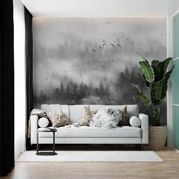 Decono Фототапет Дълбока Мъглива Гора