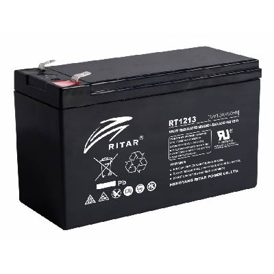 Оловна батерия RITAR (RT1213), 12V / 1.3Ah AGM 98/43, 5/53 mm (RITAR-RT1213)