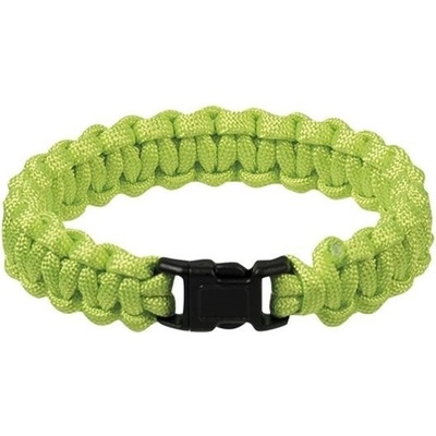 Mil-tec Survival paracord náramok 15mm zelená