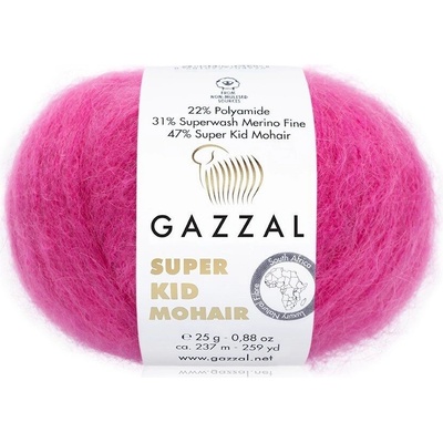 Gazzal Super Kid Mohair 64421 růžová