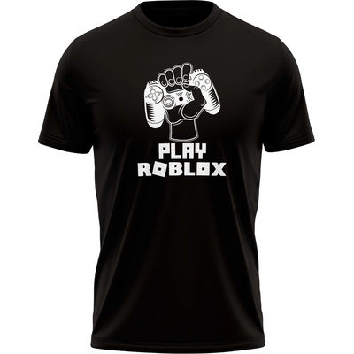 Tričko Play Roblox černá