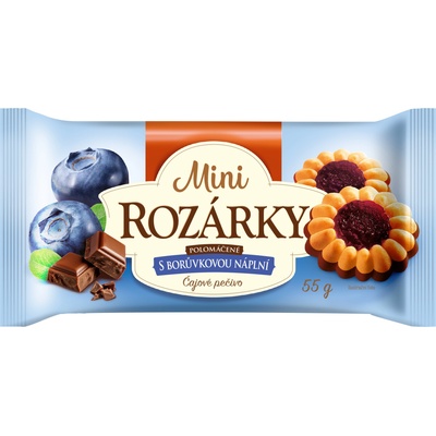 Fammilky Мини полутопени Розарки с пълнеж от боровинки 55 г