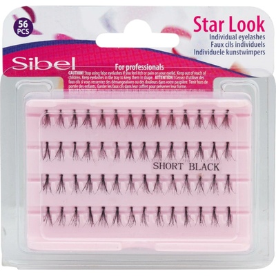 Sibel Star Look Individual Eyelashes - veľkosť S, 56 ks (0002693)