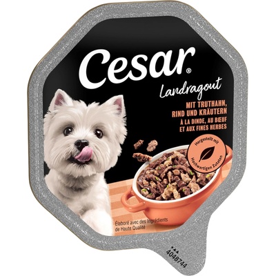 Cesar vidiecke ragú s morčacím, hovädzím a bylinkami 14 x 150 g