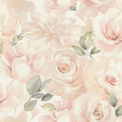 Rasch 582314 Vliesová tapeta na stenu Peonies, rozmery 0,53 x 10,05 m