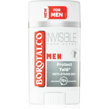 Borotalco MEN Invisible дезодорант рол-он против бели и жълти петна за мъже аромати Musk Scent 40ml