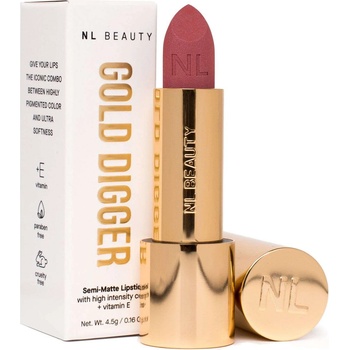 NL Beauty 07 - ICONIC, Semi Matte Velvet Червило, GOLD DIGGER Червило стик 3, 5gr