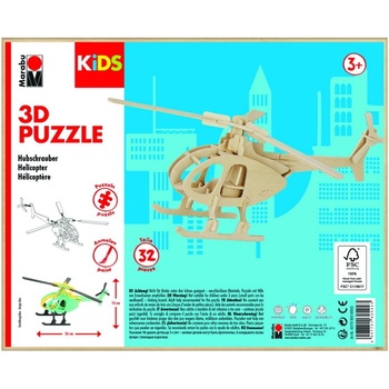 Marabu 3D Puzzle Helikoptéra 32 ks