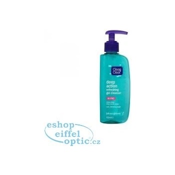 Clean & Clear Deep Action osvěžující čistící pleťový gel na obličej Refreshing Gel Cleanser 150 ml