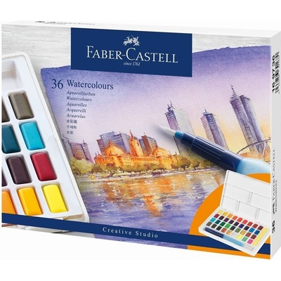 Faber Castell akvarelové barvy sada 24 barev – Zboží Dáma