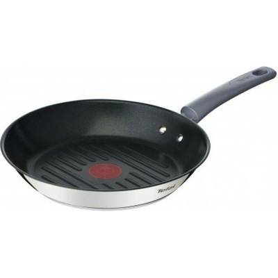 TEFAL Daily Cook G7314055 - Kulatá - Grilovací pánev - Černá - Nerezová ocel - Keramika - Plyn - Halogen - Indukce - Uzavřená deska - Bakelit