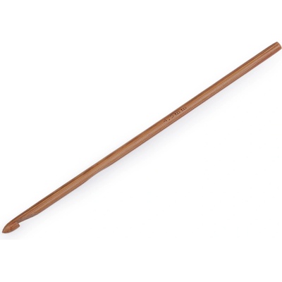 Bambusový háček na háčkování vel. 3; 4; 4,5; 5; 5,5 Varianta: 5 (4,5 mm) bambus tmavý, Balení: 1 ks
