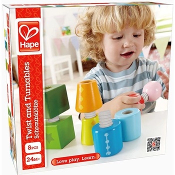 Image 1 of Hape - Детска играчка за подреждане с навивана, дървена