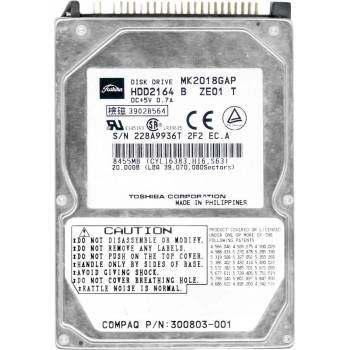 Toshiba 20GB PATA IDE/ATA 2,5", MK2018GAP