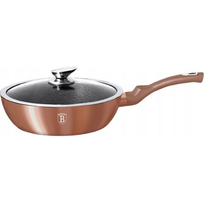 BerlingerHaus Metallic Line ružovo-zlatá tradičná Panvica 24 cm mramorová
