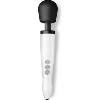 Doxy Die Cast R Solid Metal Rechargeable Vibrating Wand Massager Stardust White