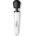 Doxy Die Cast R Solid Metal Rechargeable Vibrating Wand Massager Stardust White