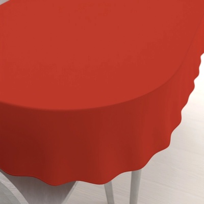 Biante Dekorační oválný ubrus Rongo RG-088 Cihlově červený 80x120 cm